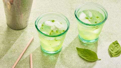 Basil smash - Cocktail vodka citron vert et basilic
