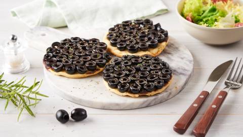 Tartelettes aux olives façon tatin