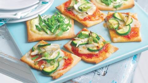 Mini pizzas aux légumes