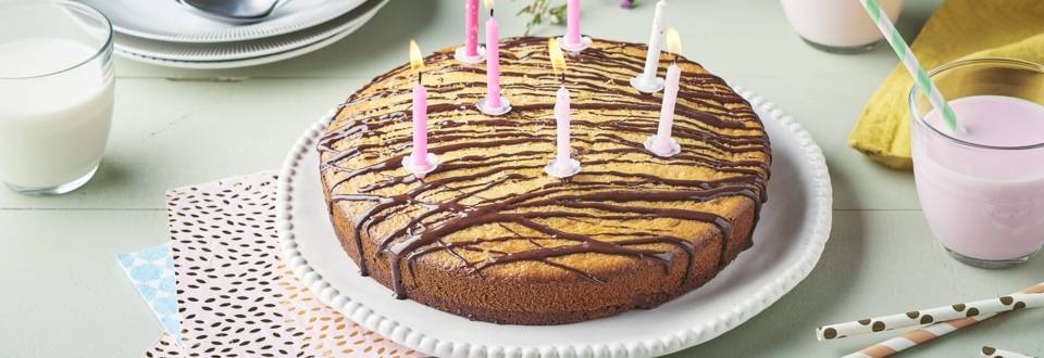 Cake bi-couche chocolat et vanille 