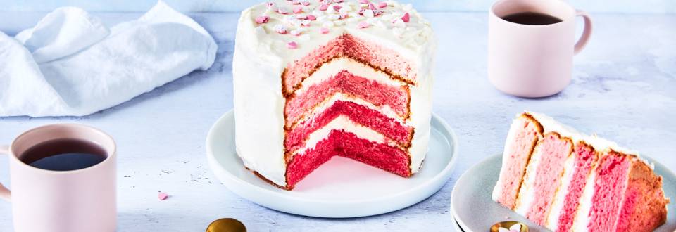 Pink layer cake
