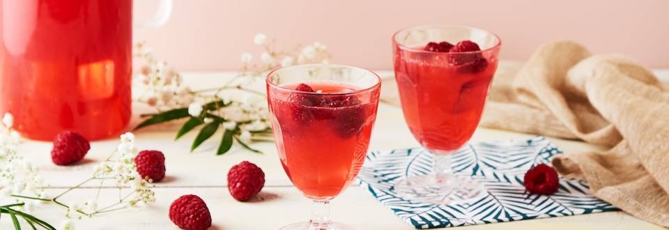 Cocktail rose givré