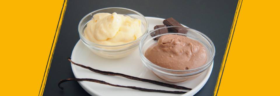 Crème pâtissière vanille et chocolat